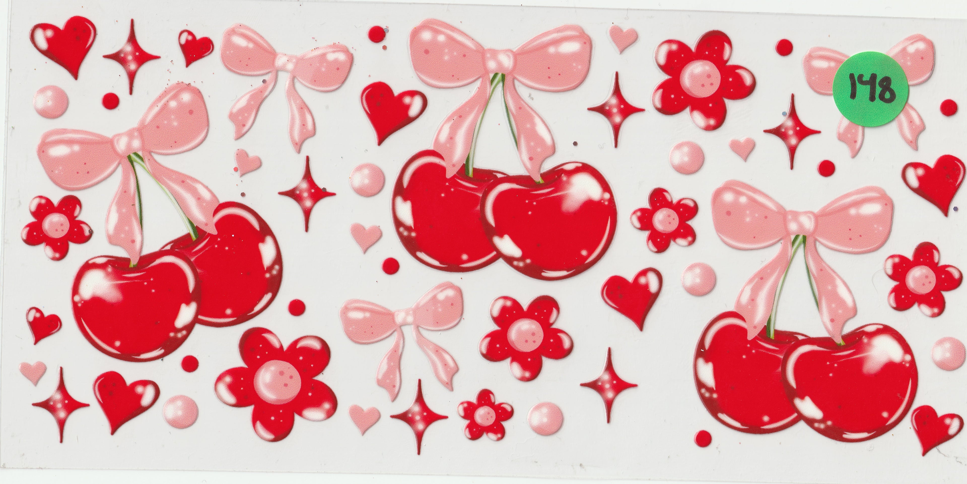 148 - Cherries Pink Bows