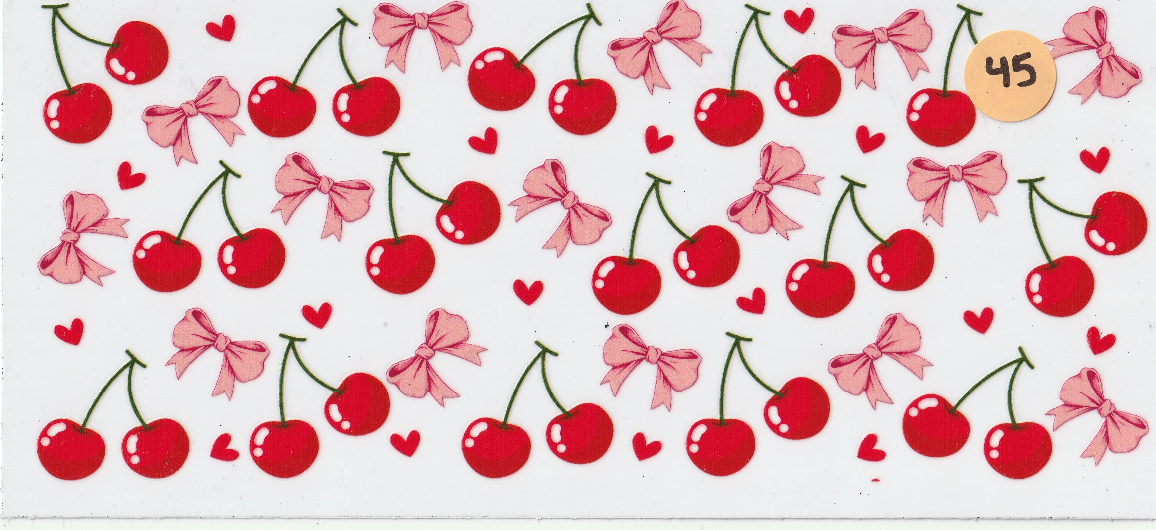 45 - Cherries Pink Bows