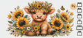 74 - Baby Cow Sun Flowers